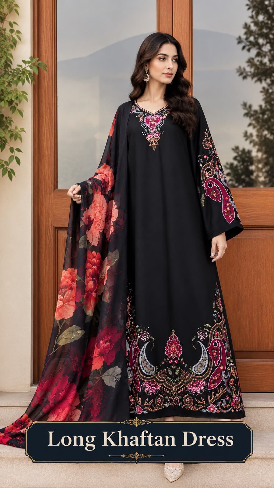 long kaftan dress | Humera Fashion